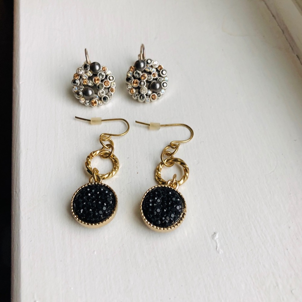 Two Pairs of Sparkly Earrings